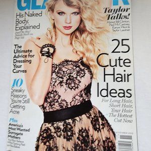 Taylor Swift on the cover of Glamor Magazine November 2010